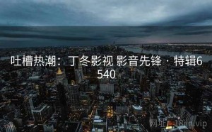 吐槽热潮：丁冬影视 影音先锋 · 特辑6540